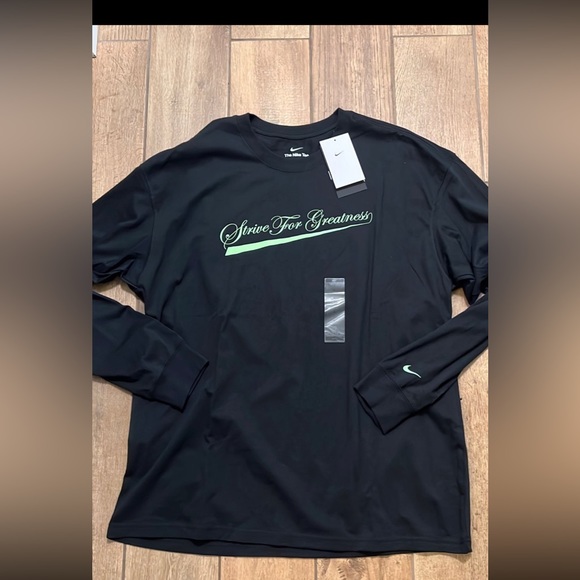 Nike Men's LeBron Lion Long-Sleeve T-Shirt $40 Strive For Greatness. Sz S-XL - Picture 3 of 4